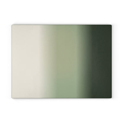 Green Ombre Gradient Glass Cutting Board | Modern Kitchen Decor