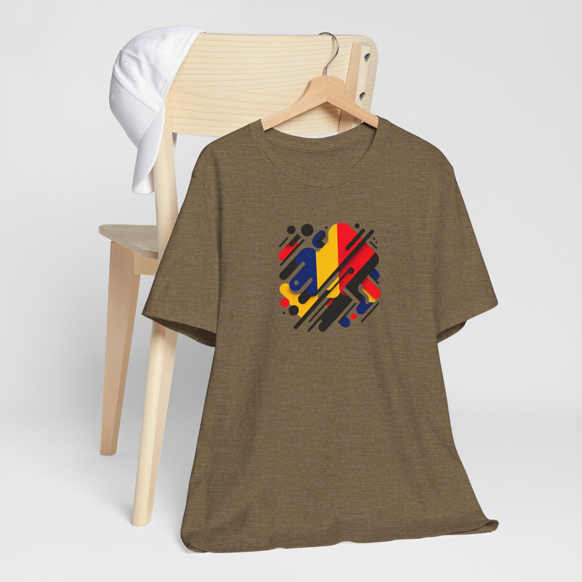 Artistic Heart Unisex Jersey Tee - Vibrant Graphic Tee, Casual Wear, Gift for Art Lovers, Birthday Surprise, Everyday Comfort - TRV