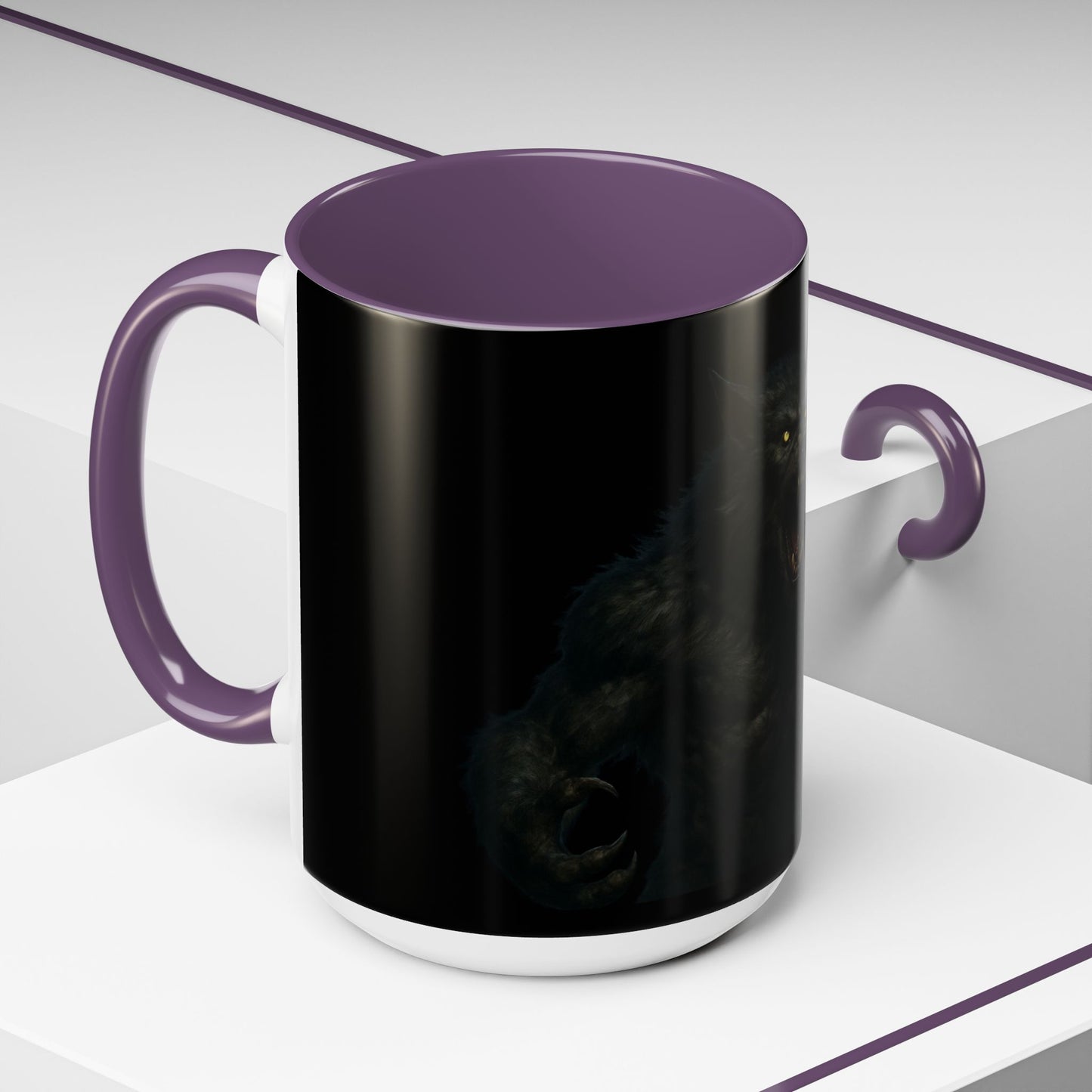 Howling Werewolf Coffee Mug - Perfect Gift for Horror Lovers, Wolf Enthusiasts, Halloween Decor, Unique Drinkware, Gothic Homeware