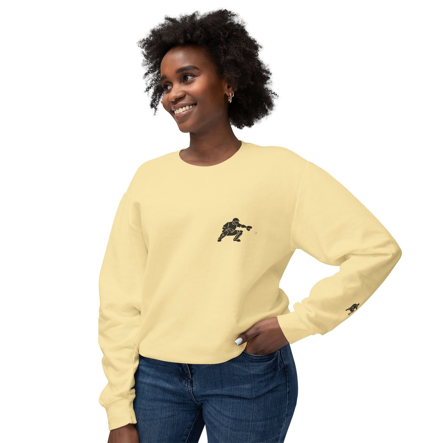 Baseball Catcher Unisex Sports Crewneck Sweatshirt - Perfect for Athletes & Casual Wear, Great for Game Days, Birthdays, Apparel for Fans