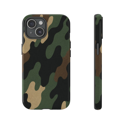 Camouflage Phone Case, Tough Phone Cover, Military Style Accessory, Protective Case for Men, Gifts for Soldiers - TRV