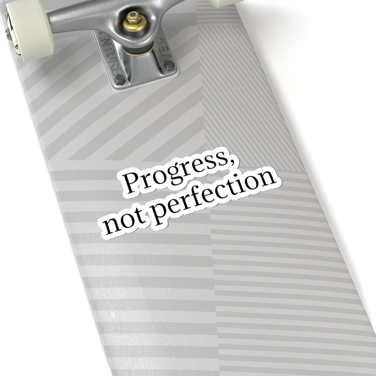 Progress, Not Perfection Sticker — Motivational Kiss-Cut Decal for Laptops & Journals