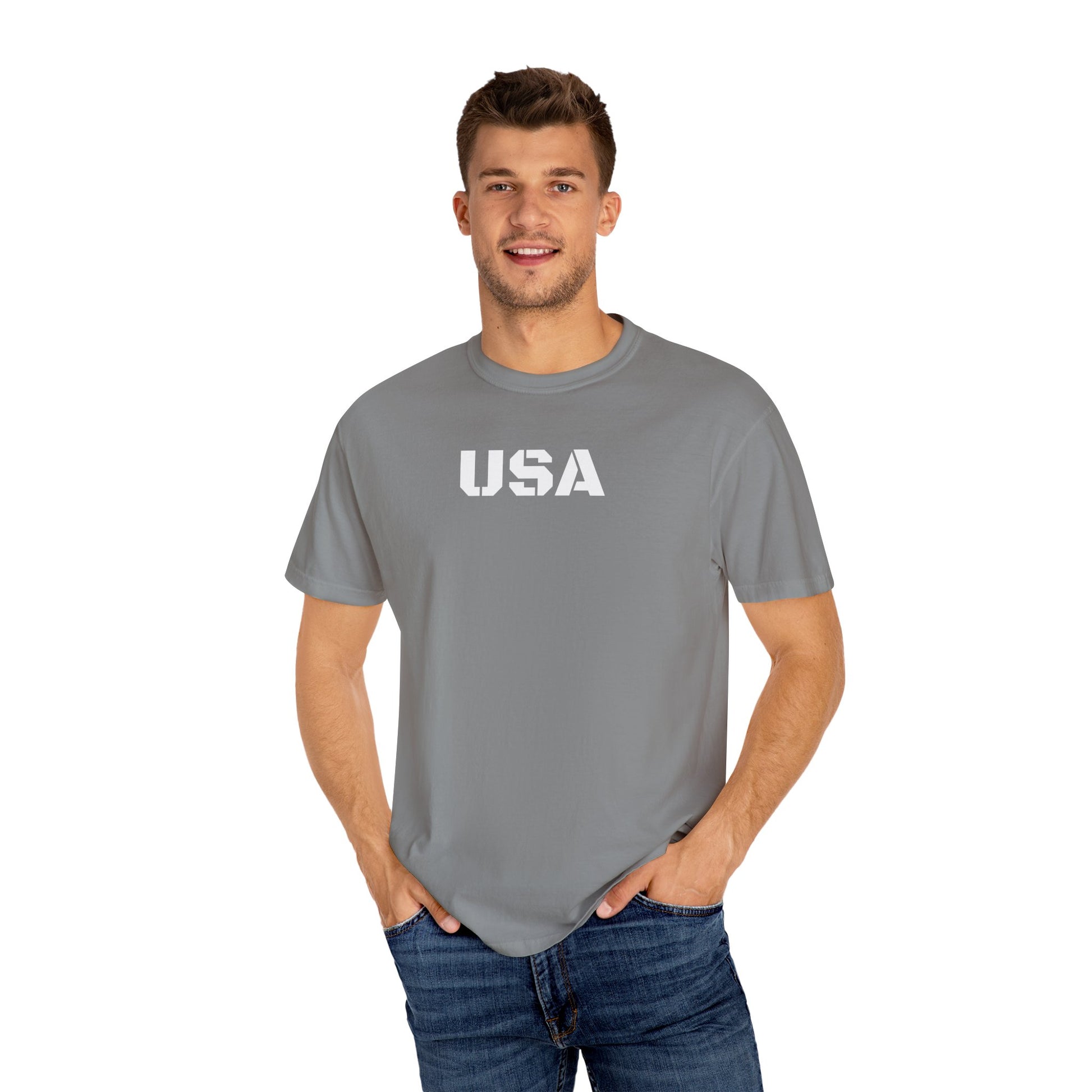 USA Vintage Unisex T-Shirt, Soft Cotton Tee, Casual Wear, Gifts for Her & Him, Summer Essentials, Independence Day Apparel - TRV