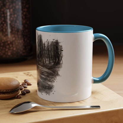 Moody Abstract Forest Coffee Mug | Unique Gift for Nature Lovers, Cozy Home Decor, Perfect for Coffee, Tea, and Hot Chocolate - TRV