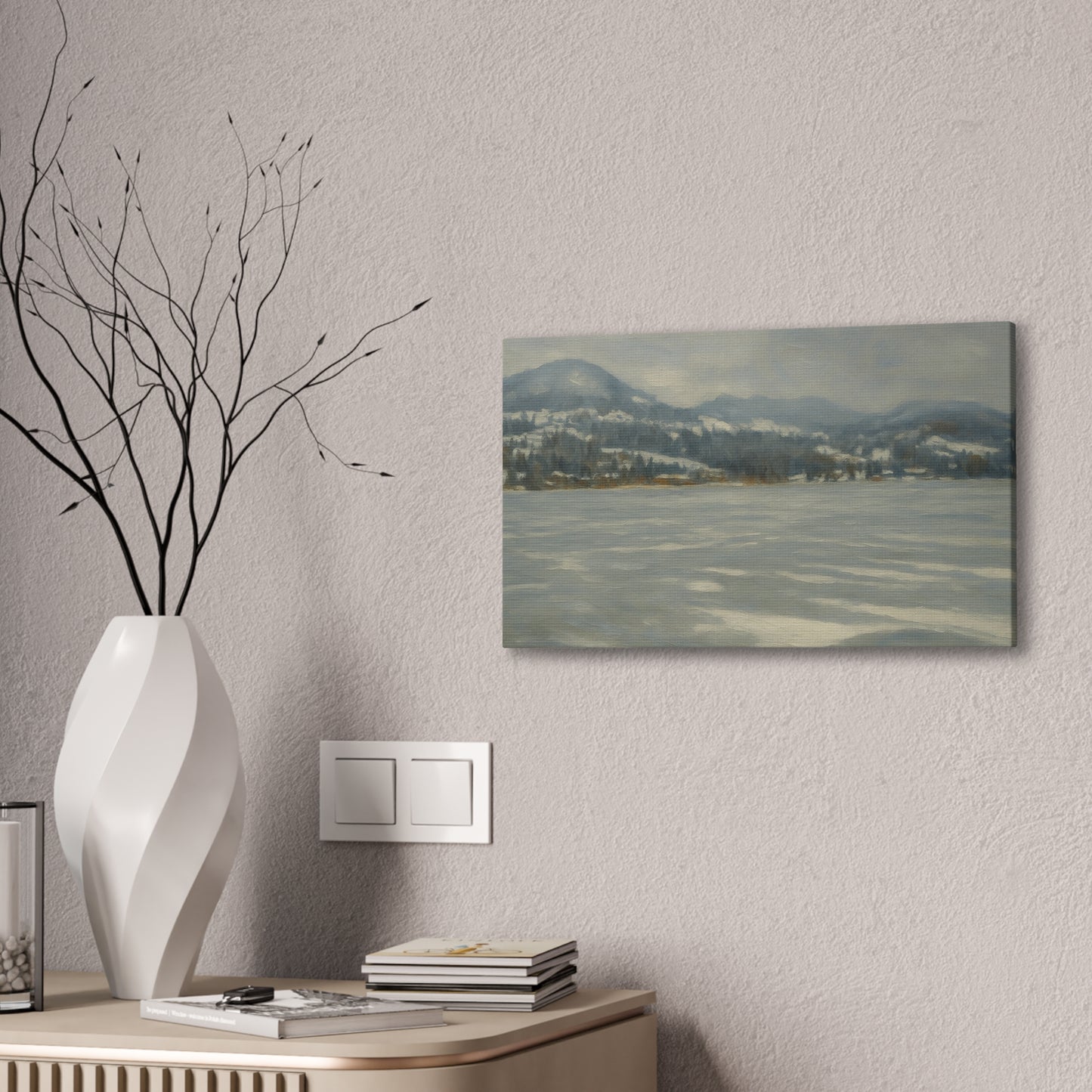 Serene Winter Landscape Canvas - TRV