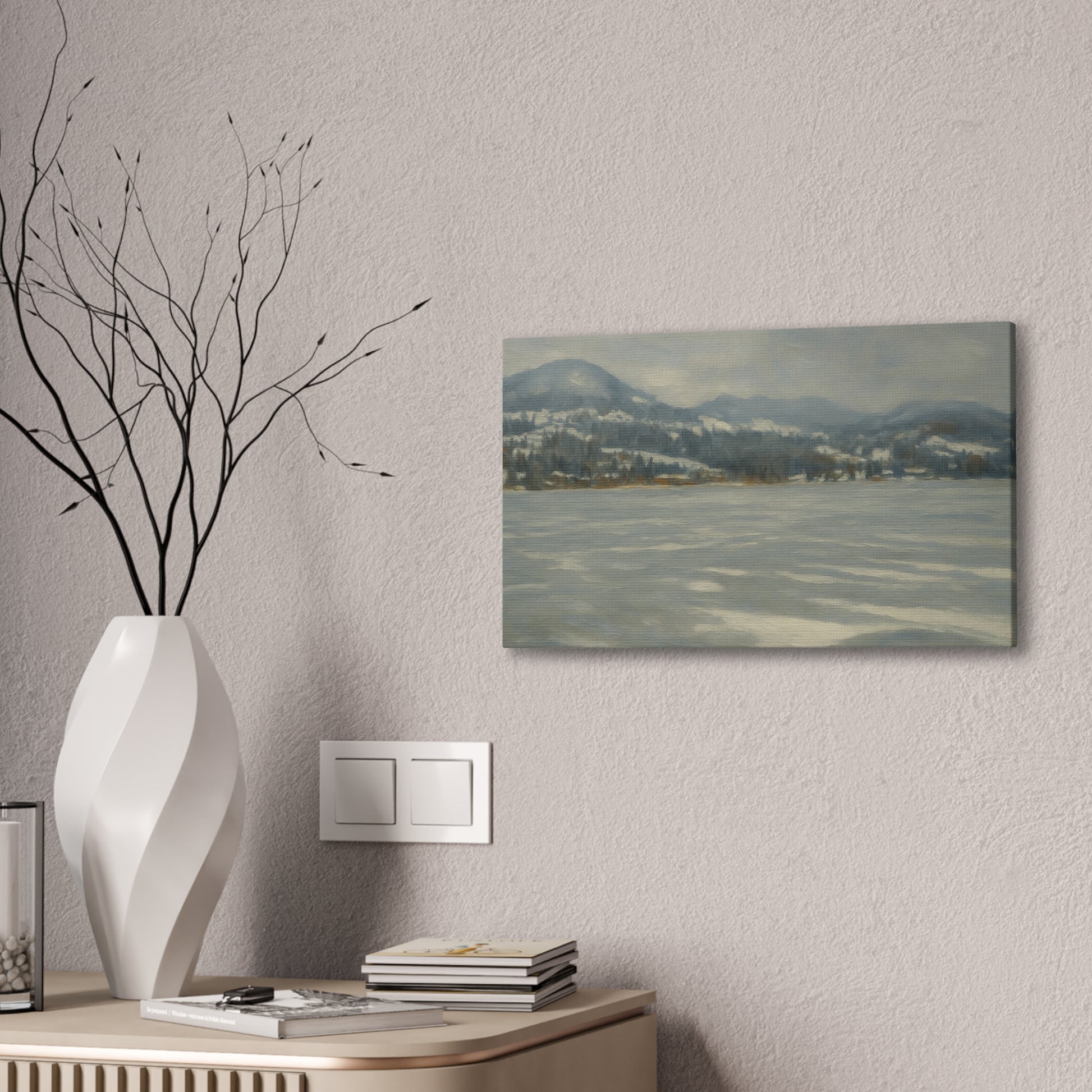 Serene Winter Landscape Canvas - TRV