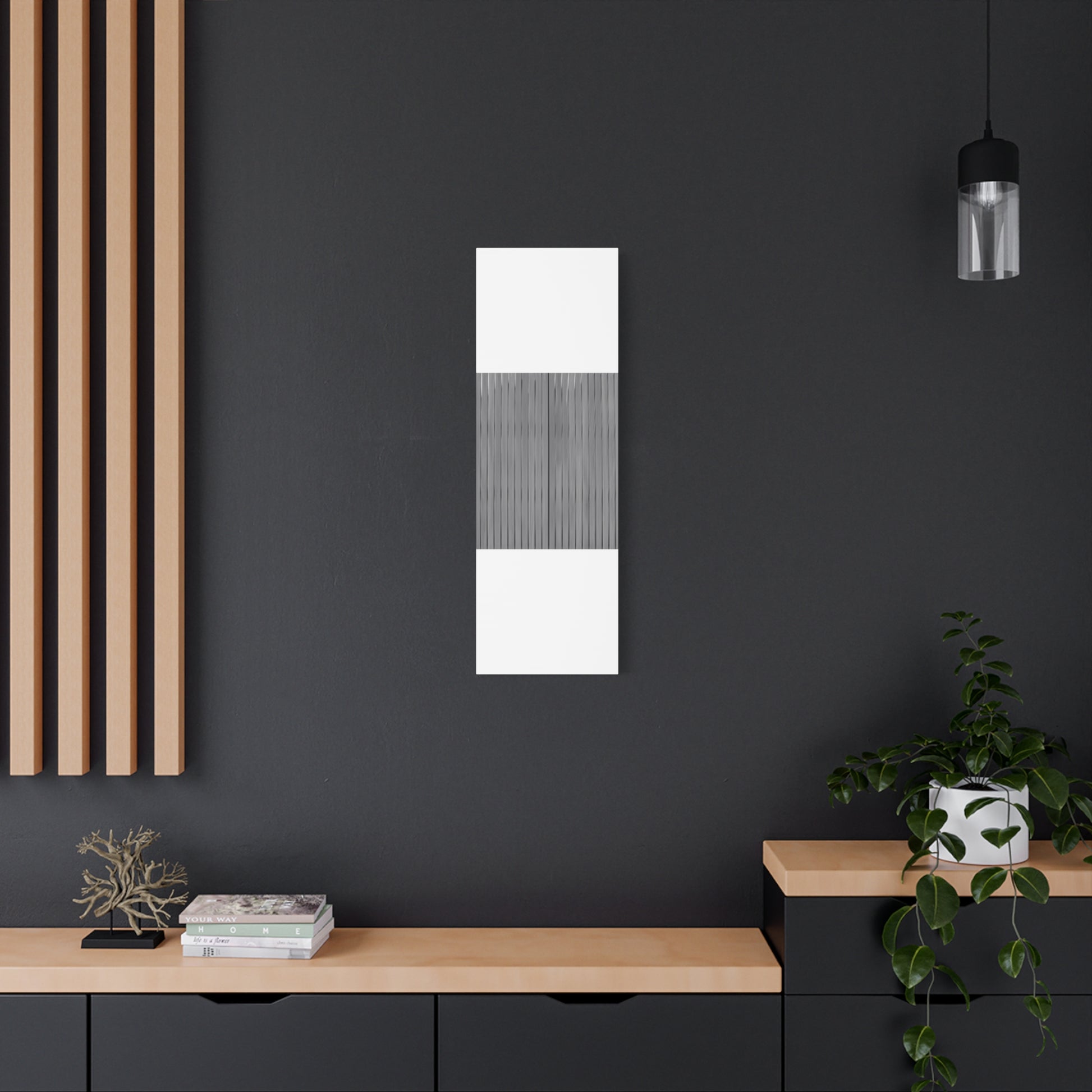 Modern Striped Canvas Art - 1.25" Stretched Wall Decor - TRV