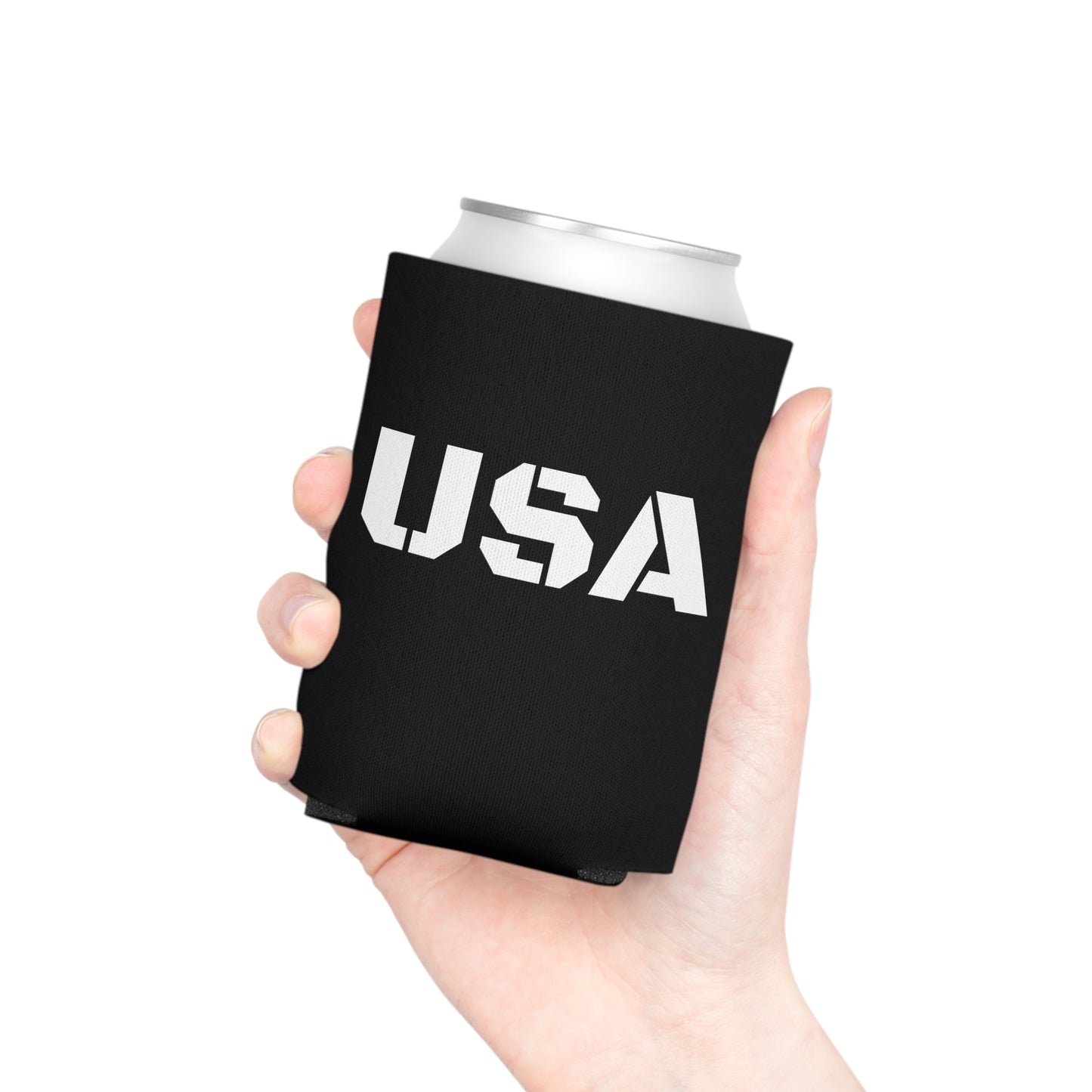 USA Can Cooler - Patriotic Drink Holder for Parties, BBQs, Tailgates, Independence Day, Summer Celebrations - TRV