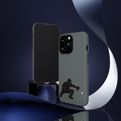 Baseball Catcher Phone Case, Sports Phone Accessory, Tough Cases, Gift for Athletes, Sports Fan Merchandise, Unique Design - TRV