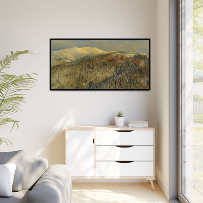 Framed Mountain Canvas Art, Perfect for Home Decor, Nature Wall Art, Gift for Nature Lovers, Cozy Atmosphere - TRV