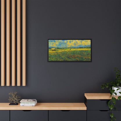 Landscape Matte Canvas, Framed (Multi-color) - TRV