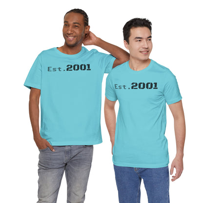 Est. 2001 Unisex Tee - Timeless Casual Wear, Birthday Gift, Nostalgic Fashion, Everyday Comfort, Trendy Streetwear