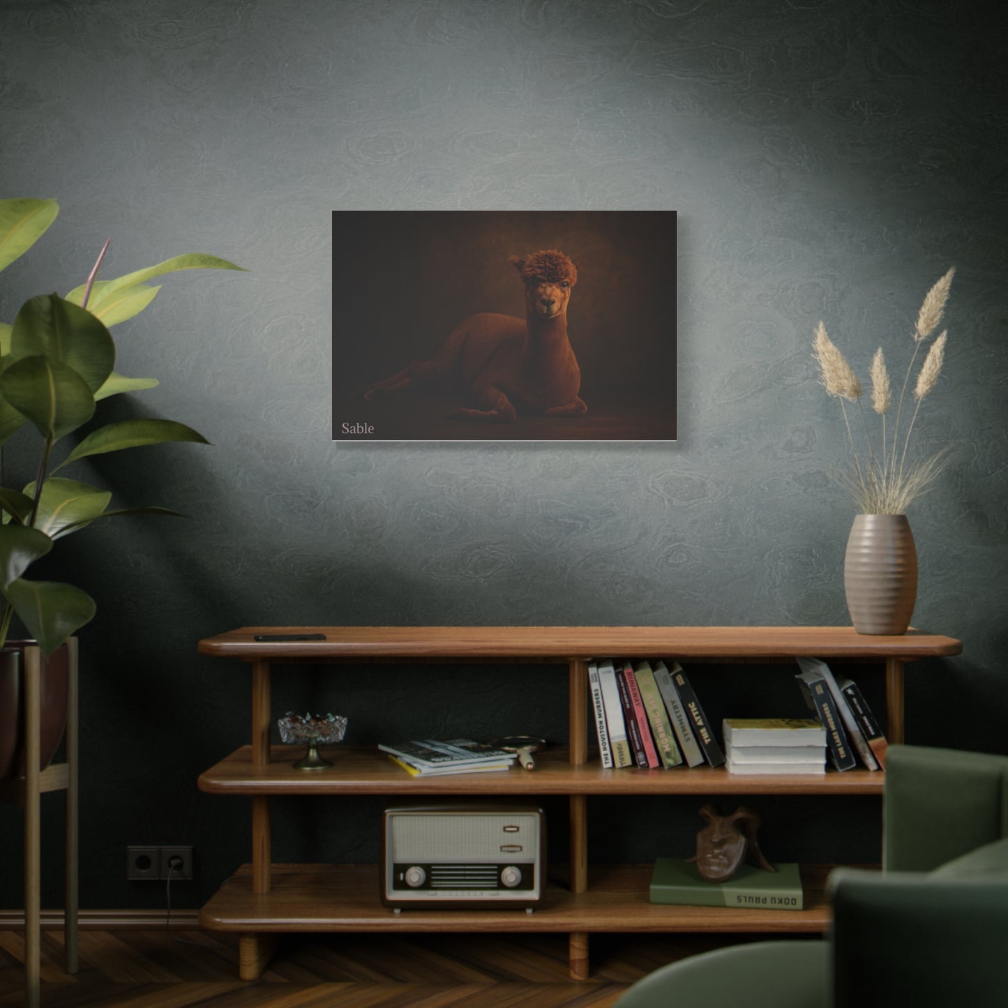 Alpaca Portrait Matte Canvas - TRV