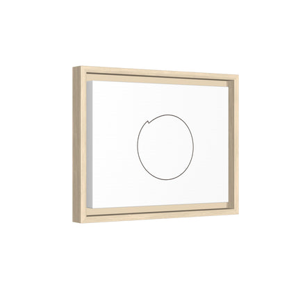 Minimal Circle Line Matte Canvas Framed | Modern Abstract Wall Art