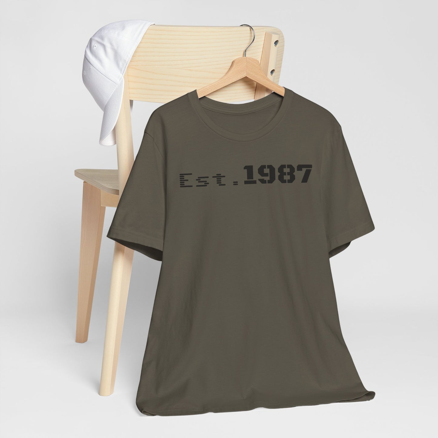 Est. 1987 Unisex Tee - Vintage Style Shirt, 80s Birth Year Gift, Casual Wear, Birthday T-Shirt, Retro Graphic Tee