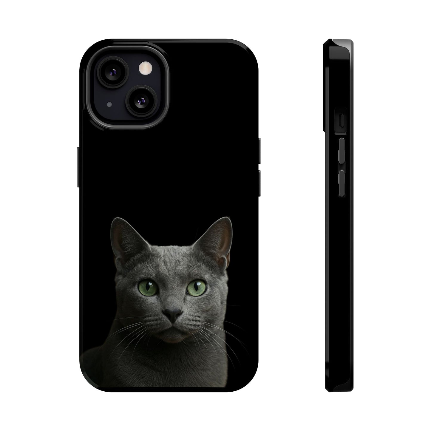 Russian Blue Cat Phone Case — Magnetic Impact-Resistant iPhone Cover