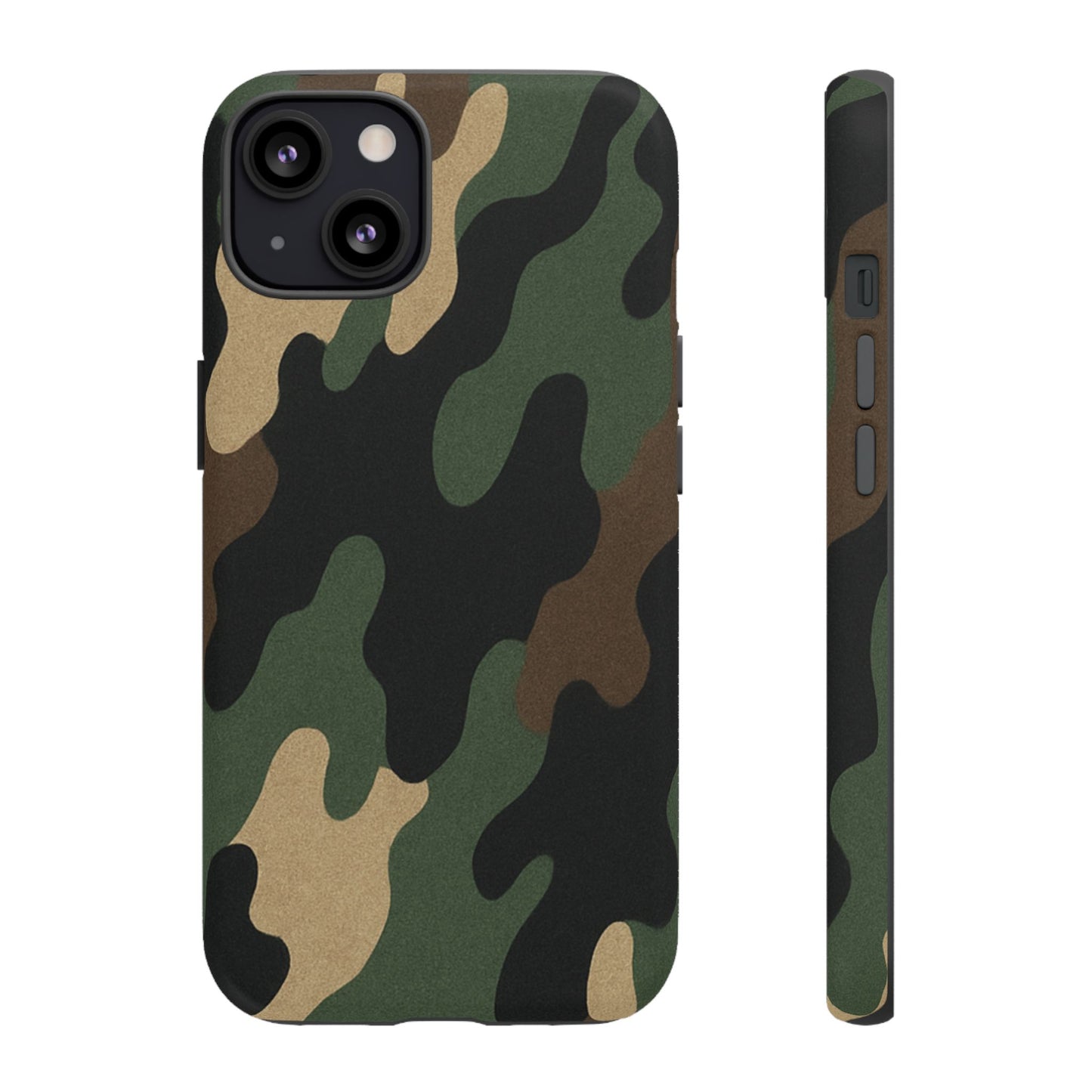 Camouflage Phone Case, Tough Phone Cover, Military Style Accessory, Protective Case for Men, Gifts for Soldiers - TRV