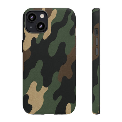 Camouflage Phone Case, Tough Phone Cover, Military Style Accessory, Protective Case for Men, Gifts for Soldiers - TRV