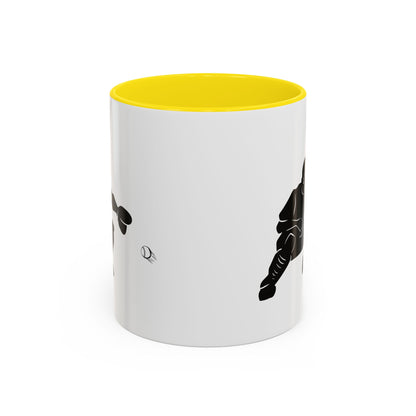 Baseball Catcher Coffee Mug, Sports Gift for Coaches, Black Accent Mug for Fans, Perfect for Birthdays & Celebrations, Unique Cup - TRV