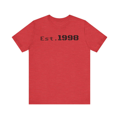 Vintage Est. 1998 Tee - Retro Unisex Shirt for Birthdays, Gifts, Everyday Wear, Casual Style, Nostalgia - TRV