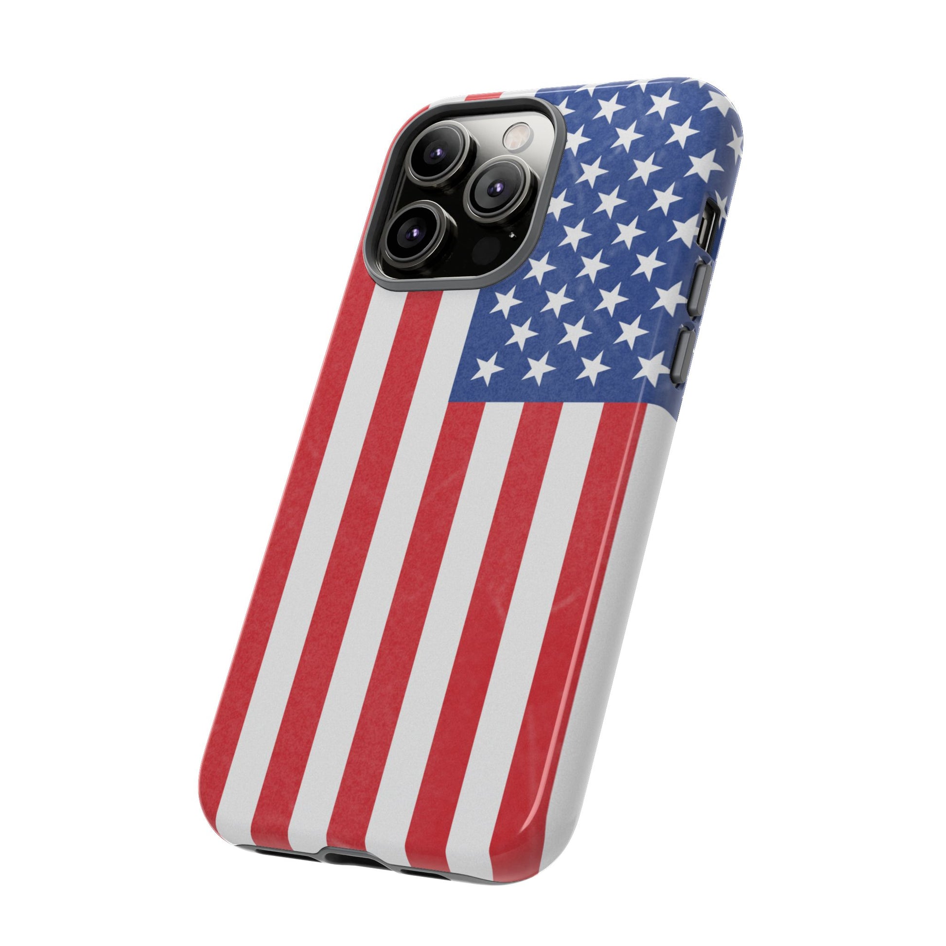 Patriotic Phone Case - Tough Cases for Veterans, USA Lovers, Independence Day, Memorial Day, Flag Design - TRV