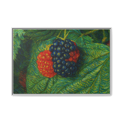 Van Gogh Style Blackberry Canvas Art, Framed Wall Decor, Botanical Print, Summer Home Decor, Gift for Garden Lovers - TRV