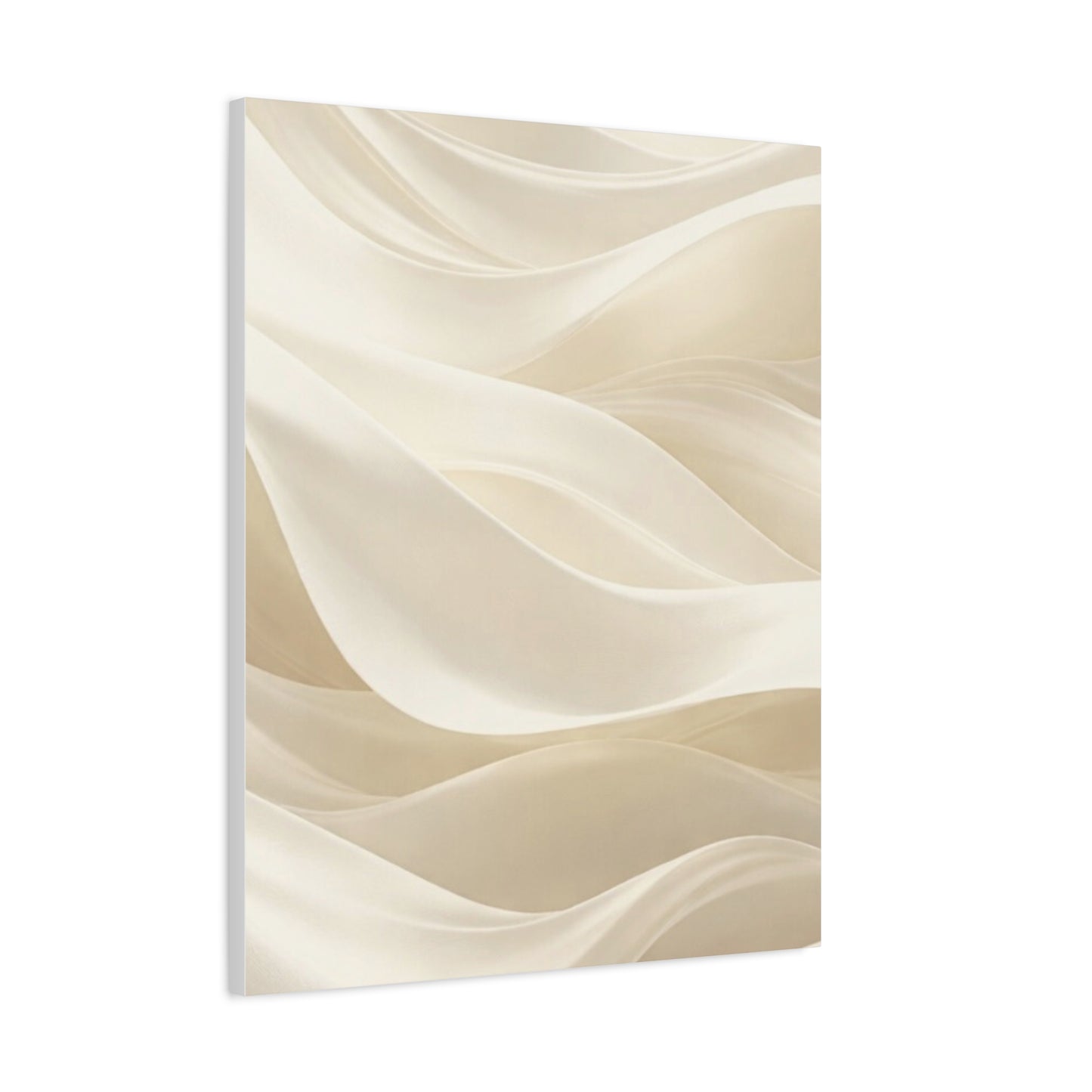 Neutral Abstract Wave Art Matte Canvas