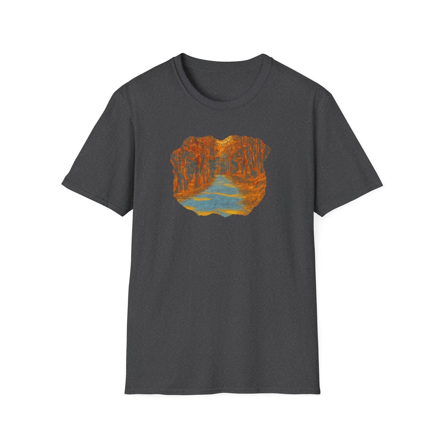 Autumn Pathway Unisex Softstyle T-Shirt, Cozy Fall Shirt, Nature Lover Tee, Scenic Route Top, Gift for Hikers, Casual Wear, Outdoor [...]