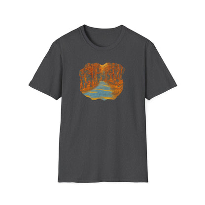 Autumn Pathway Unisex Softstyle T-Shirt, Cozy Fall Shirt, Nature Lover Tee, Scenic Route Top, Gift for Hikers, Casual Wear, Outdoor [...]