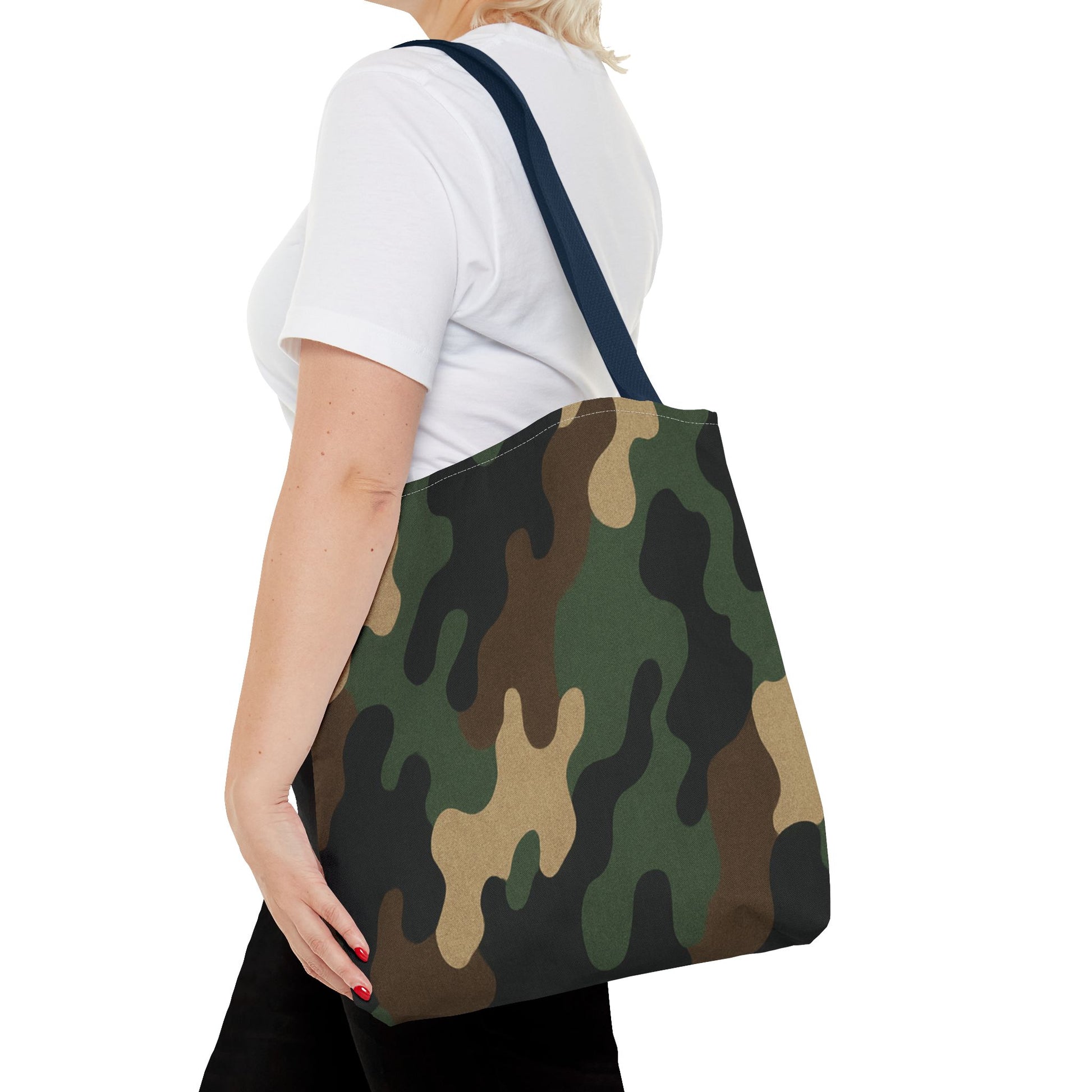 Stylish Camouflage Tote Bag, Reusable Shopping Bag, Beach Tote, Casual Carry-All, Gift for Him or Her - TRV