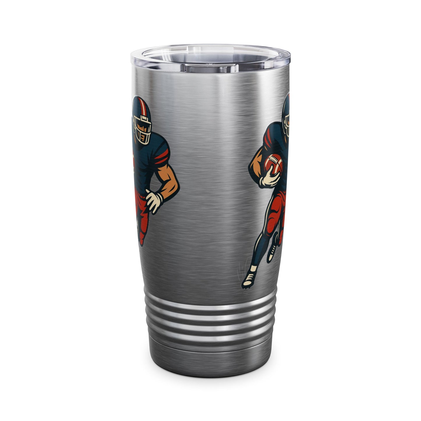 American Football Player Tumbler 20oz | Football Gift for Men | Sports Fan Travel Mug | Personalized Football Tumbler | NFL Fan Cup