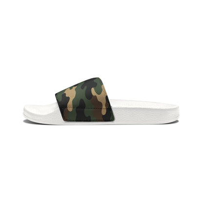 Camouflage Men's Slip-On Sandals | Casual Comfort Footwear for Summer, Beach Days, Outdoor Activities, Gifts for Him, Fashionable Slides - TRV