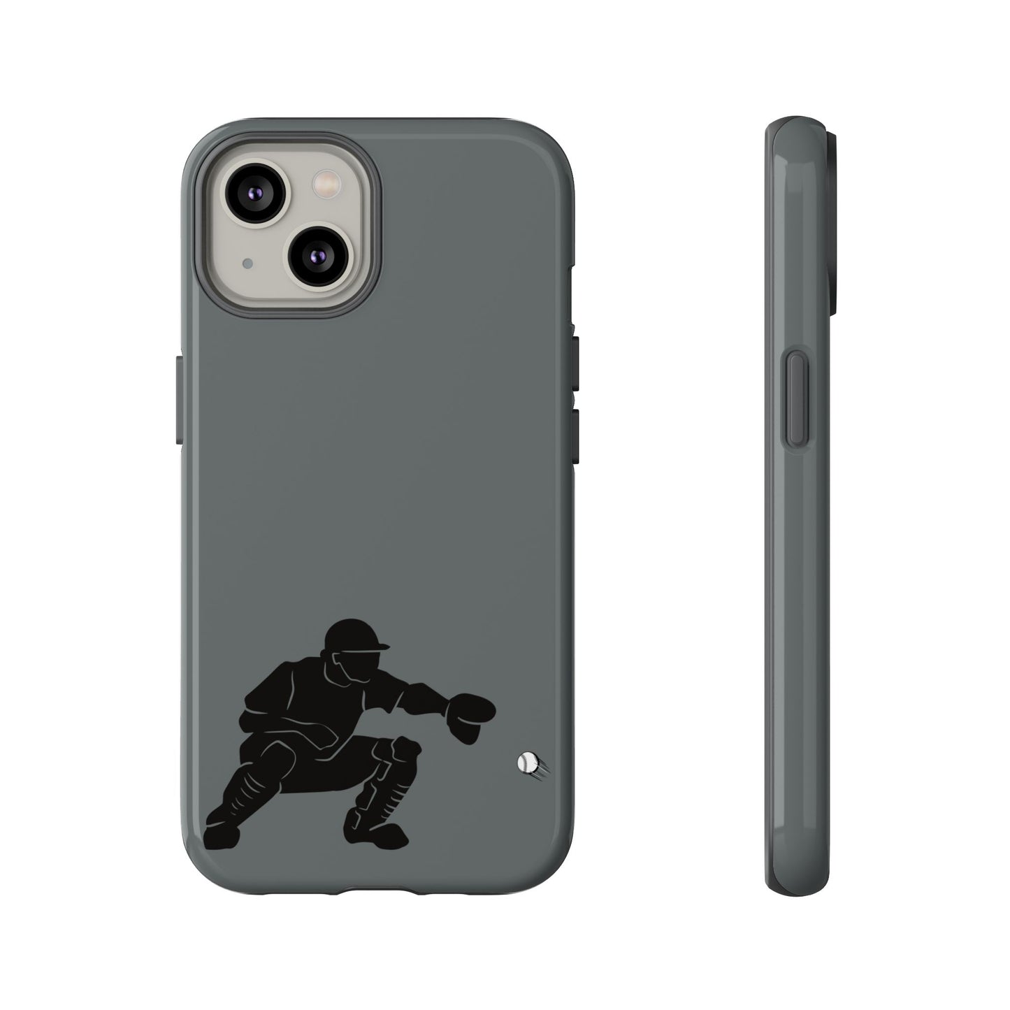 Baseball Catcher Phone Case, Sports Phone Accessory, Tough Cases, Gift for Athletes, Sports Fan Merchandise, Unique Design - TRV