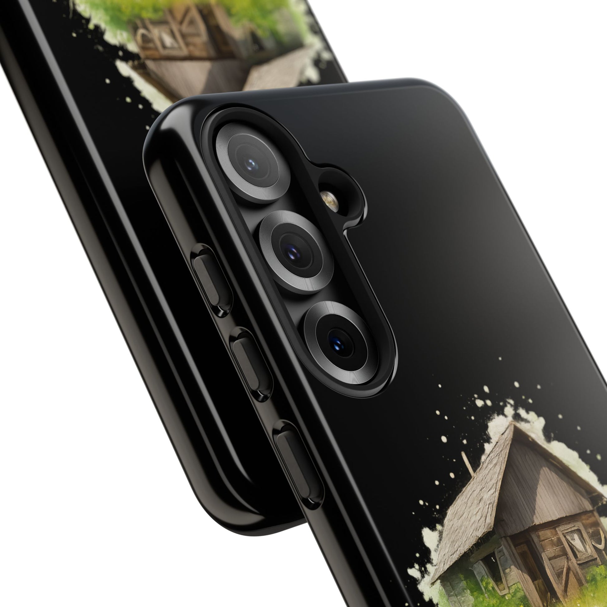 Rustic Farmhouse Phone Case, Cute Cottage Design, Tough Cases for Nature Lovers, Eco-Friendly Gift, Customizable Tech Accessories - TRV