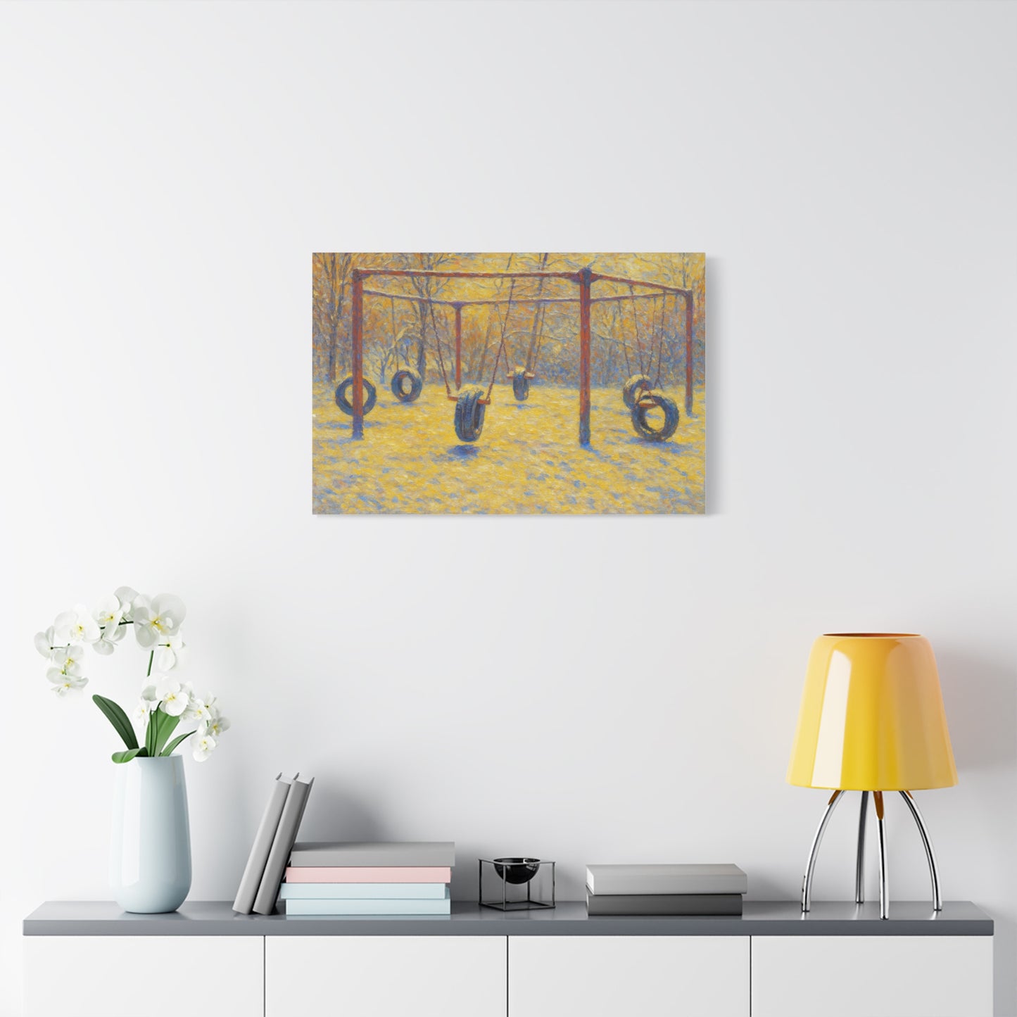 Playground Art Print, Family Room Decor, Nostalgic Wall Art, Kids Room Decoration, Gift for Parents, Children's Playroom - TRV