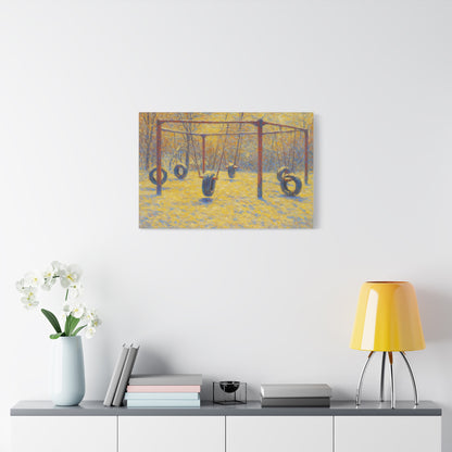 Playground Art Print, Family Room Decor, Nostalgic Wall Art, Kids Room Decoration, Gift for Parents, Children's Playroom - TRV