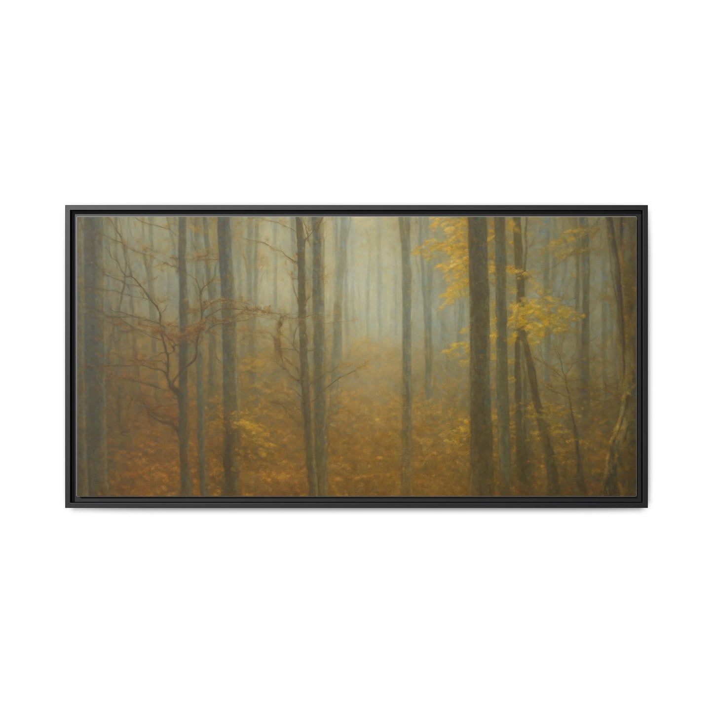 Framed Matte Canvas Art | Serenity in the Forest | Nature Wall Decor, Home Gallery, Cozy Living Room, Gift for Nature Lovers - TRV