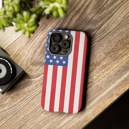 American Flag Phone Case - Patriotic Cell Cover, Tough Cases, USA Pride, Independence Day Gift, Veteran's Day, Phone Protection - TRV
