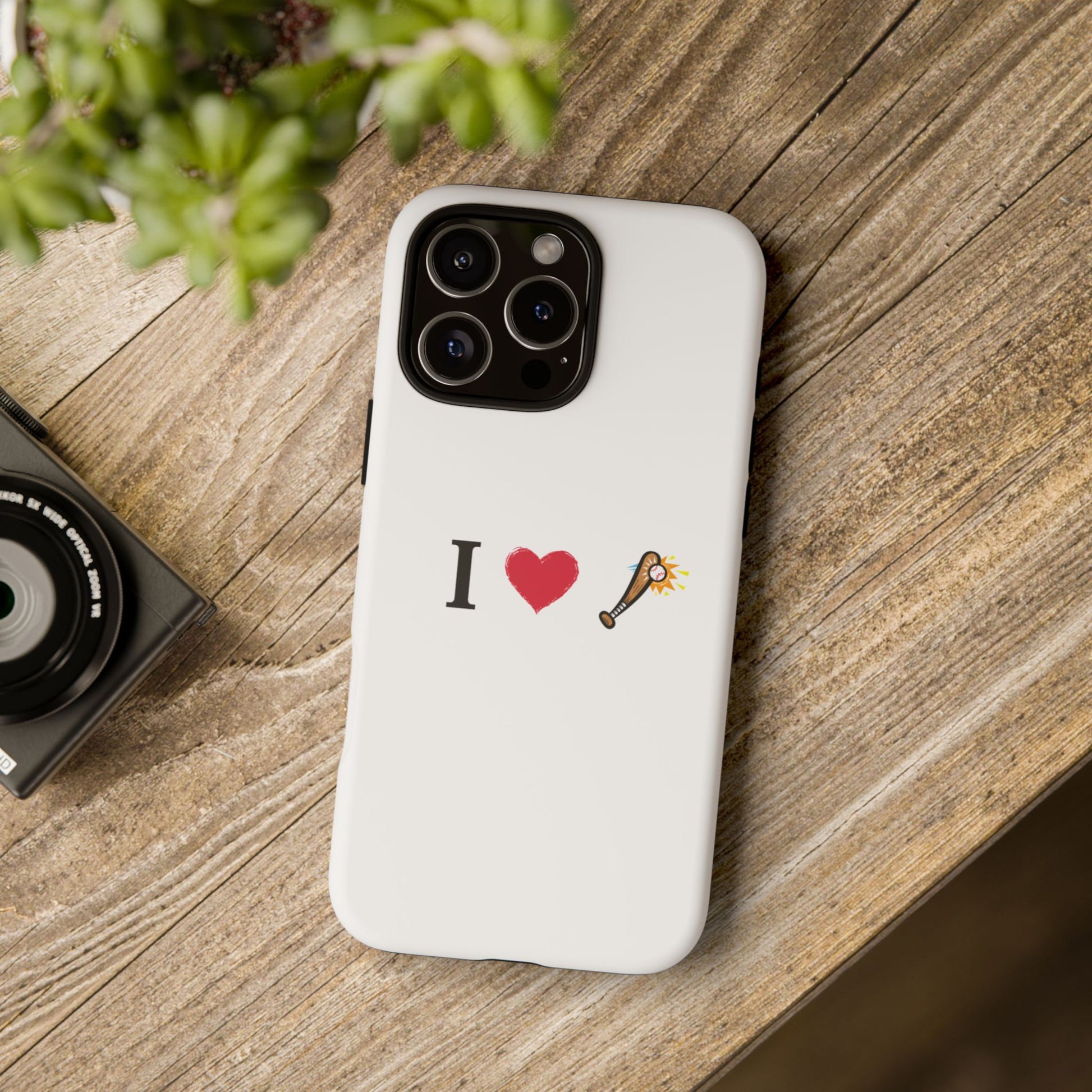 I Love Baseball Vibe Phone Case - Tough Cases for Sports Lovers, Gifts for Athletes, Fun Accessories, iPhone and Android Compatible - TRV