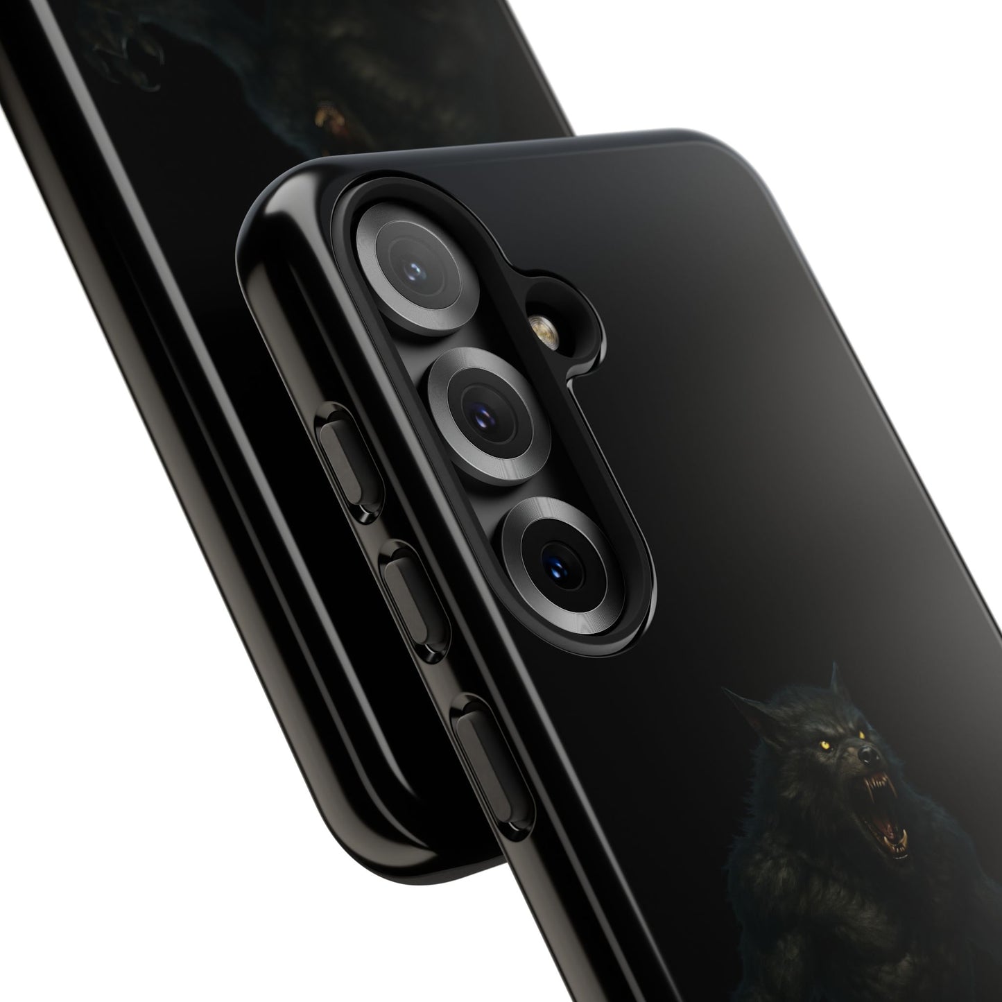 Werewolf Phone Case, Tough Cases, Black Panther Design, Gift for Animal Lovers, Phone Accessories, Fierce Phone Protection - TRV