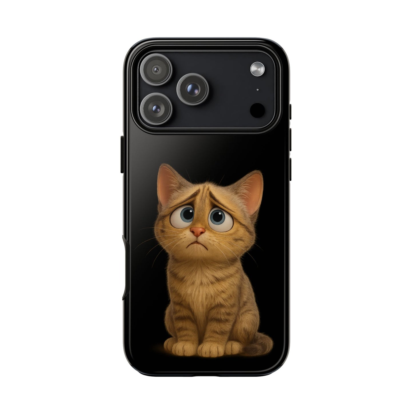 Cute Cat Phone Case, Adorable Kitty Cover, Pet Lover Gift, Unique Animal Design, Customizable Mobile Case - TRV