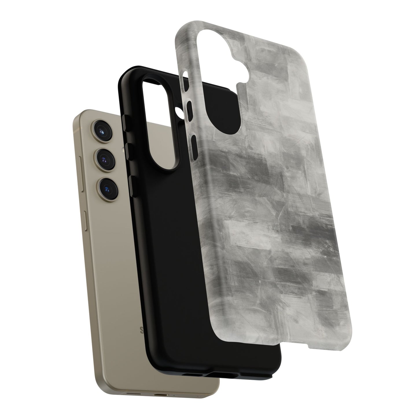 Stylish Phone Case for Tough Protection, Marble Grey Design, Customizable Gift for Her, Unisex Mobile Accessory, Birthday Present, [...] - TRV