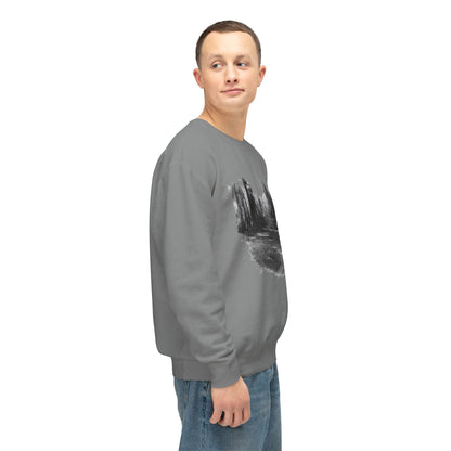 Scenic Minimalist Crewneck Sweatshirt - Cozy Art Tee for Nature Lovers, Gift for Her, Layering Essential, Perfect for Fall, Everyday Wear - TRV