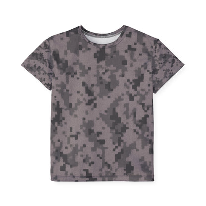 Kids Camouflage Sports Jersey, Activewear, Camo T-Shirt for Boys and Girls, Birthday Gift, Team Spirit, Outdoor Play, Holiday Apparel - TRV
