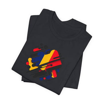 Artistic Heart Unisex Jersey Tee - Vibrant Graphic Tee, Casual Wear, Gift for Art Lovers, Birthday Surprise, Everyday Comfort - TRV