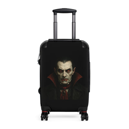 Spooky Vampire Luggage, Halloween Travel Bag, Dracula Suitcase, Gothic Carry-On, Horror Trip Gear - TRV