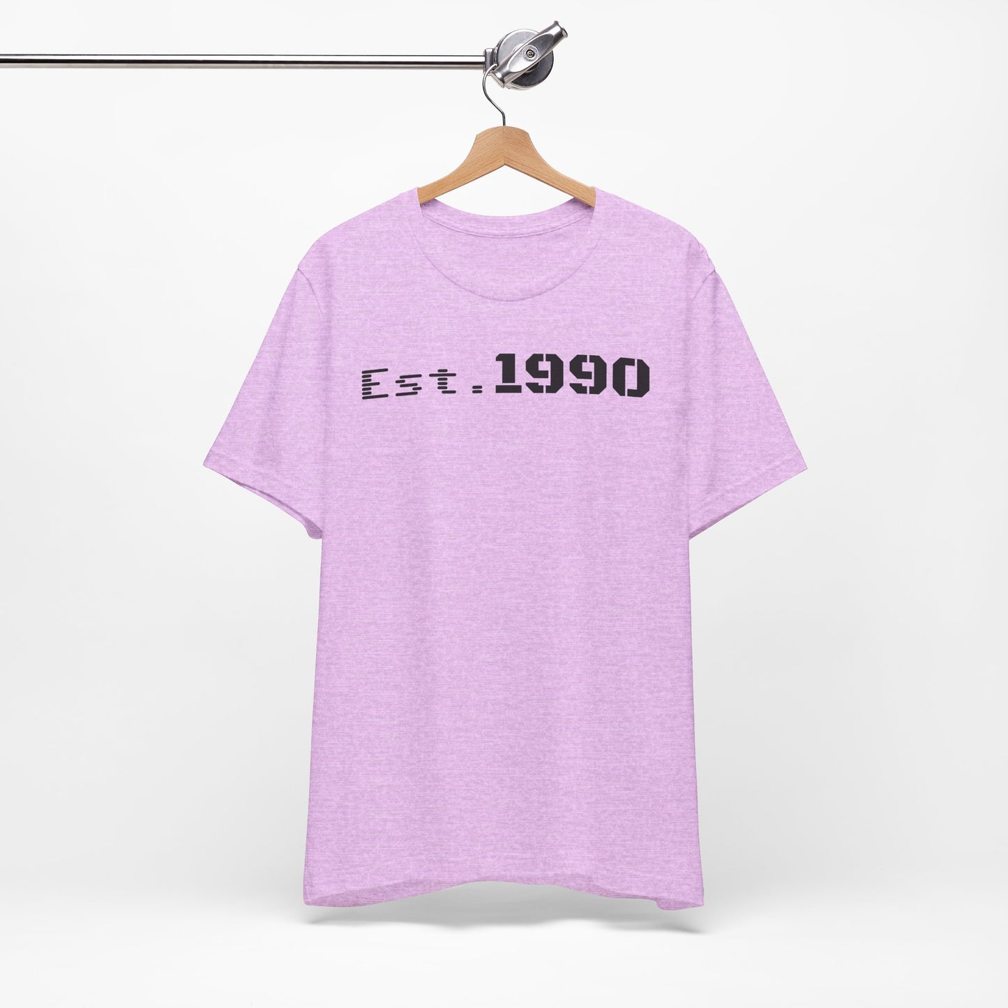 Unisex Est. 1990 Nostalgic Jersey Tee - Perfect Gift, Vintage Style, Retro Fashion, Birthday Celebration, Casual Wear - TRV