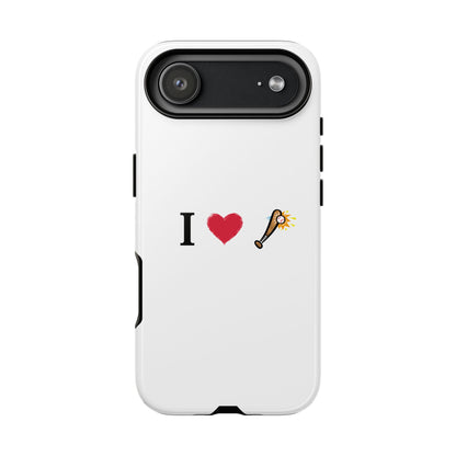 I Love Baseball Vibe Phone Case - Tough Cases for Sports Lovers, Gifts for Athletes, Fun Accessories, iPhone and Android Compatible - TRV