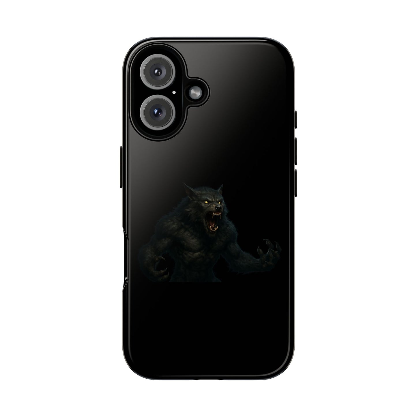 Werewolf Phone Case, Tough Cases, Black Panther Design, Gift for Animal Lovers, Phone Accessories, Fierce Phone Protection - TRV