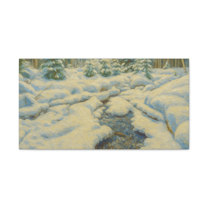 Winter Wonderland Canvas Art, Cozy Home Decor, Winter Landscape Wall Art, Nature Print, Holiday Gift Idea